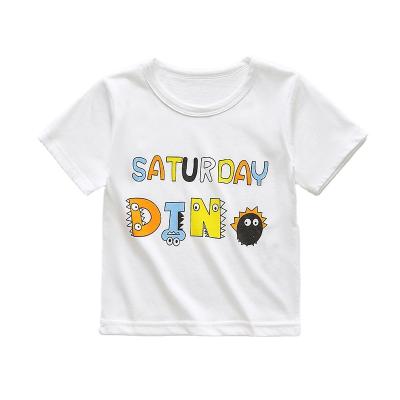 China Wholesale Anti-Shrink O-Neck Short Sleeve Soft Screen Printing Custom Logo Oversized Organic Cotton Kids T-Shirt for sale