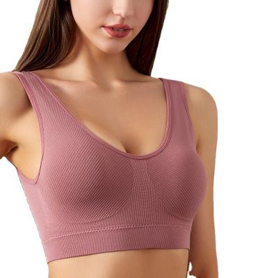 China Beautiful QUICK DRY back underwear for women without underwire sports vest bra small breasts gather large size slim breasts for sexy girls for sale