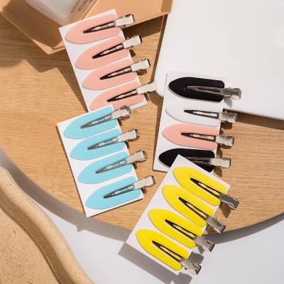 China Creaseless Hair Clips Acrylic Alligator Hair Cut No Curl Setting Hair Acetate Creaseless Hair Clips for sale