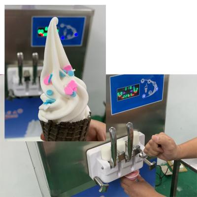 China Snack Factory Helados Soft Serve Machine Maquinas Soft Ice Cream Machine Soft Serve Ice Cream Machine for sale