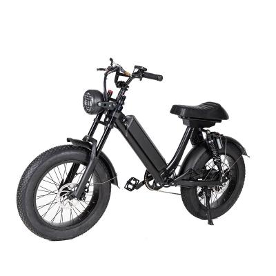 China Hot Selling Vintage Electric Cruiser E-Bike 750w 48v Motor Aluminum Alloy 750w 48v Motor Fat Tire Cruiser Electric Bike for sale