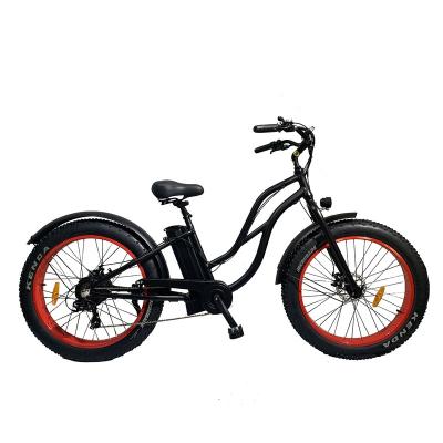 China Aluminum Alloy EN15194 Certificated Electric Fat Tire Beach Snow Cruiser 48V 500w Bike for sale