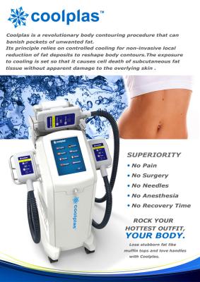 China ice sculpting body fat cool scupting cryolipolysis fat freezing sincoheren non surgical  liposuction slimming for sale