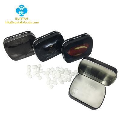 China Mint Tablet Sugar Free Candy Press Candy In Tin Box Sugar Free Candy for sale