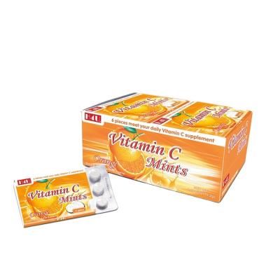 China Private Label Vitamin C Sugar Free Candy Mints Tablet Candy For Pharmacy for sale