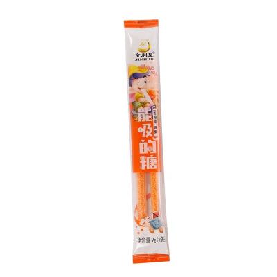 China 4.5g Glucose Straw Fruity Powder Long Stick Candy for sale