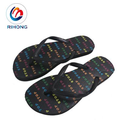 China Fashion CUSHIONING Printing Anti Slip Beach Bath Woman Summer Custom Flip Flop Nude OEM Design for sale