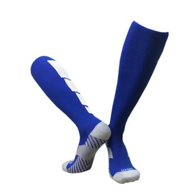 China Anti-Slip Sports Running Colorful Compression Soccer Socks Low Knee High Football Boots Mens for sale