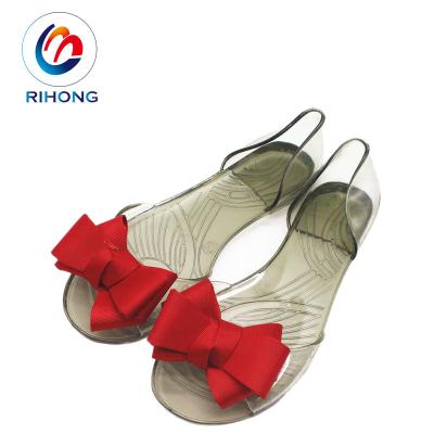 China CUSHIONING Lady Jelly Flat Sandal Latest Design China Performance Outdoor Beach Shoes Summer for sale