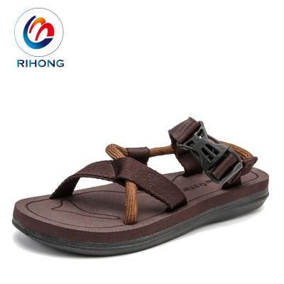 China Usb Summer Outdoor OEM Printed Slipper Custom Design Beach Sandal For Men for sale