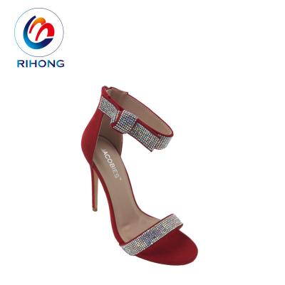 China Platform Shoes Hand Made Logo Custom Plus Size For Women Red Color 16cm High Heel Shoes for sale