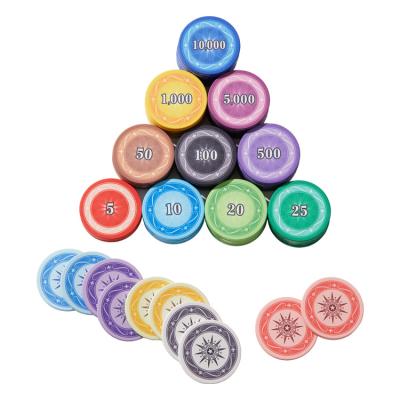 China EPT Ceramic Poker Ceramic Chips With Custom Design Logo for sale