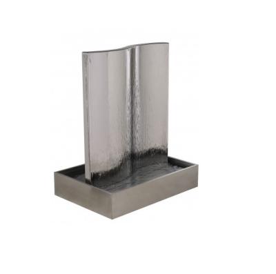 China Stainless Steel Garden Water Features Outside Pond Water Feature Stainless Steel Outdoor Sculpture for sale