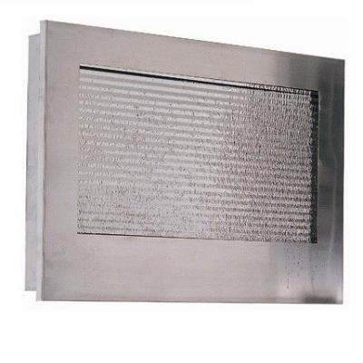 China Modern Stainless Steel Water Features Landscape Indoor Wall Ripple Water Feature for sale