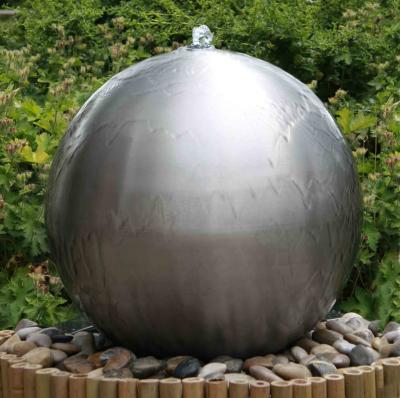 China 600mm Stainless Steel Outdoor Garden Ball Water Fountain Sphere Fountain Water Feature Decoration for sale