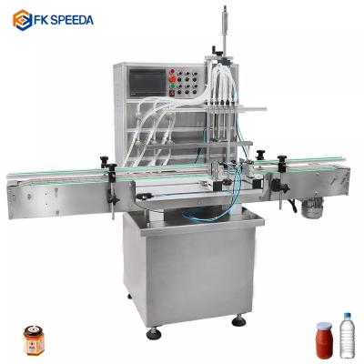 China FKF815 Food Filling Machine Liquid Bottle Filling Machine With 2/4/6/8/10 Heads for sale