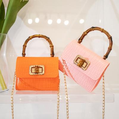 China Red Fashion Crocodile Jelly Bag Women's Bag Jelly Bag Handbag Lady Woman for sale