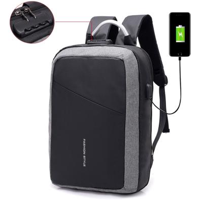 China With Anti Theft Laptop Backpacks USB Computer Management Bag Men's Computer Backpack Large Capacity USB Rechargeable Bag Female Bag Leisure for sale