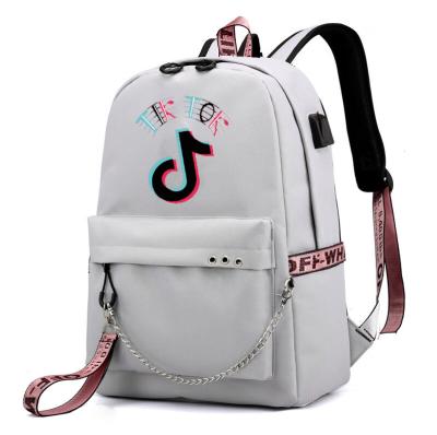 China Hot Selling Korean Backpa USB Leisure Peripheral Tik COT Bag Satchel Boys and Girls Rechargeable Vintage Woman Backpack Purse Backpack for sale