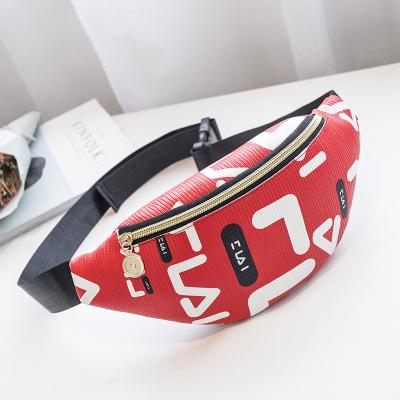 China 2021 New Fashion Letter Cloth Soft Waist Bag Women's Creative Diagonal Shoulder Mobile Phone Bag One for sale