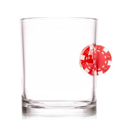 China Glass Stuck With Items You Want Handmade Borosilicate 12oz Bullet Photo Glass Beer Mug for sale