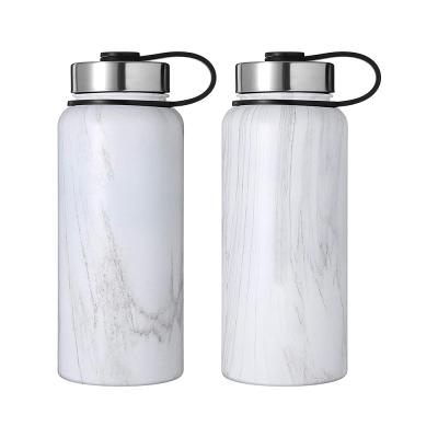 China Sustainable 1L Sport Logo Hydraulic Custom Double Wall Stainless Steel Vacuum Insulated Water Bottle for sale