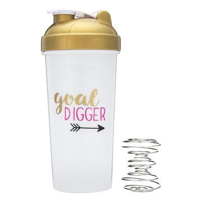 China Viable Good Quality Premium Logo Protein Salt Spice Blender Pink 500ml Gym Protein Shaker Collapsible Shaker Bottle for sale