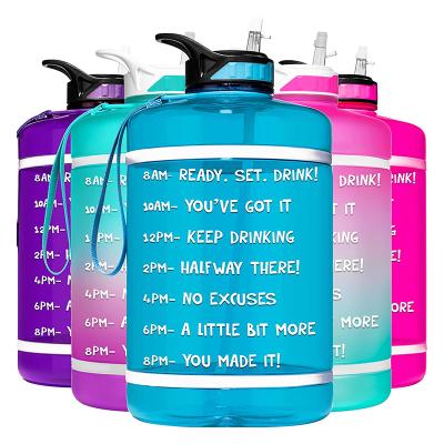 China 64oz Leak Proof Large Capacity Viable Durable Durable Sports Fitness Motivational Wide Mouth BPA Free Camping Bottle Weather Marker for sale