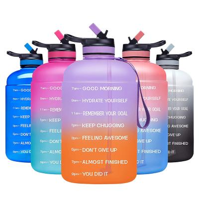 China 2021 Viable High Quality Popular BPA Free Protein 64oz Large Capacity Fitness Tritan Plastic Poly Clear Bottle for sale