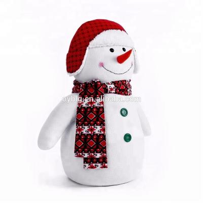 China H120cm Light Weight and Corrosion Resistance Christmas Dynamic Dancing Snowman Decoration with Mechanical Structure for Shopping Mall Decoration for sale