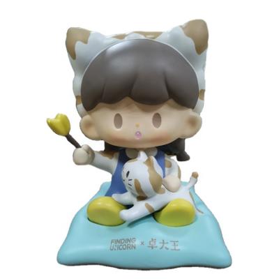 China Lovely cartoon home custom figure resin decoration girl sculpture for home decoration for sale