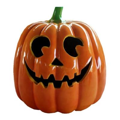 China Large Size Durability And Corrosion Resistance Fiberglass Pumpkin Decorations For Farmhouse Decoration for sale