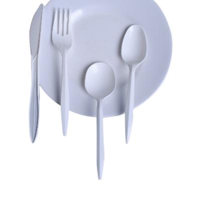 China High Performance Medium Duty PP Cutlery White Plastic Takeout Disposable Cutlery for sale