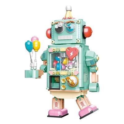 China Non-toxic JAKI DIY Creative Construction Engineering Learning Robot Cartoon Building blocks Brick Toy Sets toys for kids for sale