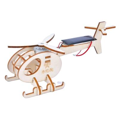 China DIY TOY Custom DIY Science Set JG Educational Solar Helicopter Model Wooden Puzzle Toys Students Children Physics Toys for sale