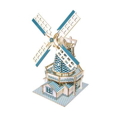 China DIY TOY Low Price Guaranteed Quality JG Holland Farm Wooden 3d puzzles 3d kids wooden puzzle for sale