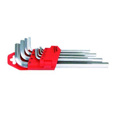 China Industrial Tool Flat Head Hex Wrench Set Hex Standard Lengthened Set Extra Long Metric for sale