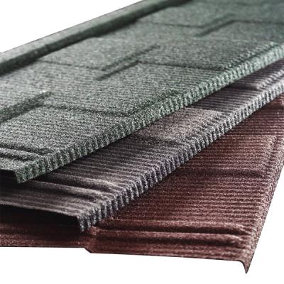 China Beautiful Price Philippines Metal Roof Tiles / Metal Roof Tile Stone Chips / Coated Metal Roofing Tile for sale