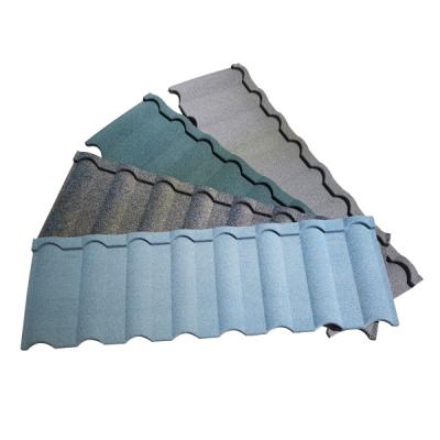 China Beautiful Stone Chip Coated Zinc Aluminum Step Tiles Roofing Sheets in Lagos Nigeria for sale