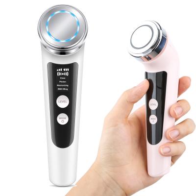 China Skin Tightening Face Skin Care Massage Device Photon EMS Ultrasonic Facial Machine Multifunction Beauty Machine for sale