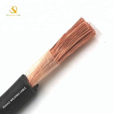 China Pakistan export IEC60245 6 industrial rubber pcp lead wire power welding cable for sale