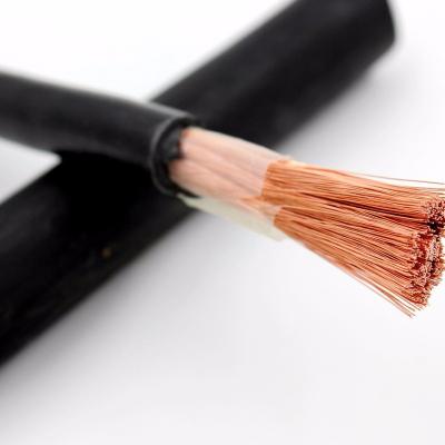 China Good flexible wire from A.W.G. Flexibility 4/0 3/0 2/0 1/0 Stranded Electric Welding Cable PVC Insulated Wires Flexible Cable for sale