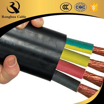 China Navy Rating 3 Core Cable Price 300v/500v PVC Wire Flat Cable 70mm Flexible Submersible Motor Cables for sale