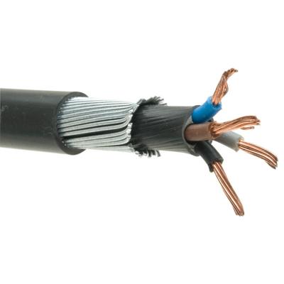 China Flame Retardant 4C xlpe SWA Cu Power Cable 10mm2 25mm2 70mm2 for sale