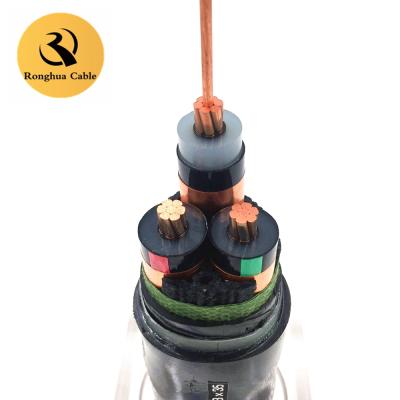 China Construction Underground RH Cable 36kV 66kV XLPE Copper Aluminum Cable 132kV for sale