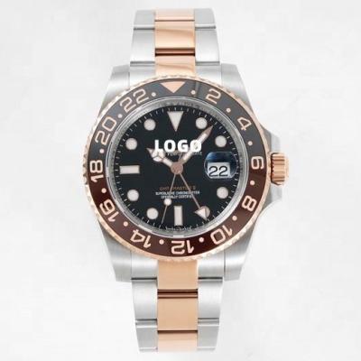 China Luxury Two Tone Movement Rose Gold Iron Man Steel 904L ETA 2836 Factory 40mm Day/Date Brand Watch Noob 126711 GMT Rollexables Watches for sale