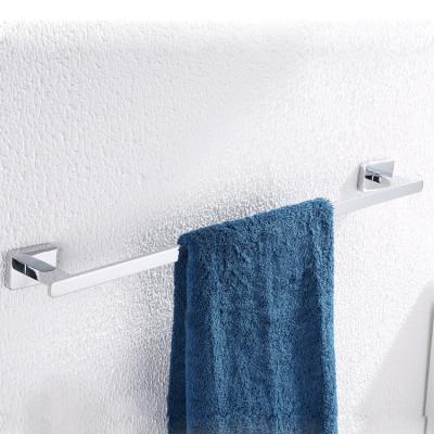 China Bathroom Accessories Zinc Alloy Towel Bar Wall Mountd Modern Hot Selling Square Towel Rack for sale