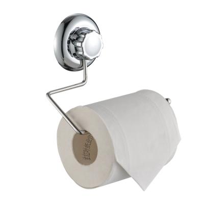 China Modern Wall Mounted 304 Stainless Steel Holde Tissue Roll Holder Bathroom Toilet Paper With Sucker for sale