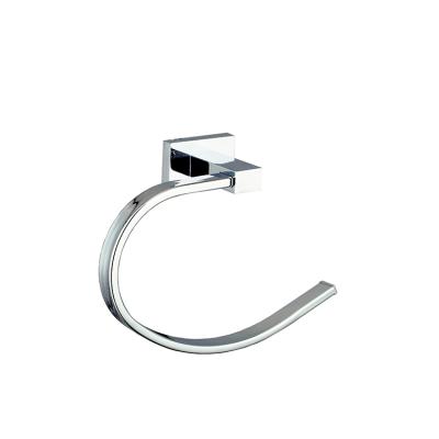 China Wholesale Modern Unique Zinc Alloy Towel Rack Wall Mounted Bathroom Towel Ring for sale