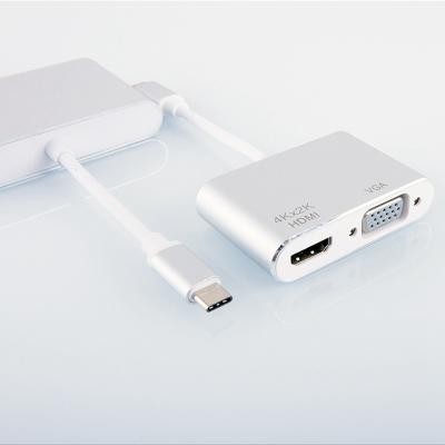 China Type C HUB 2 Left USB-C Game Player HTML & PD Splitter OTG Adapter Cable ST62HV for sale